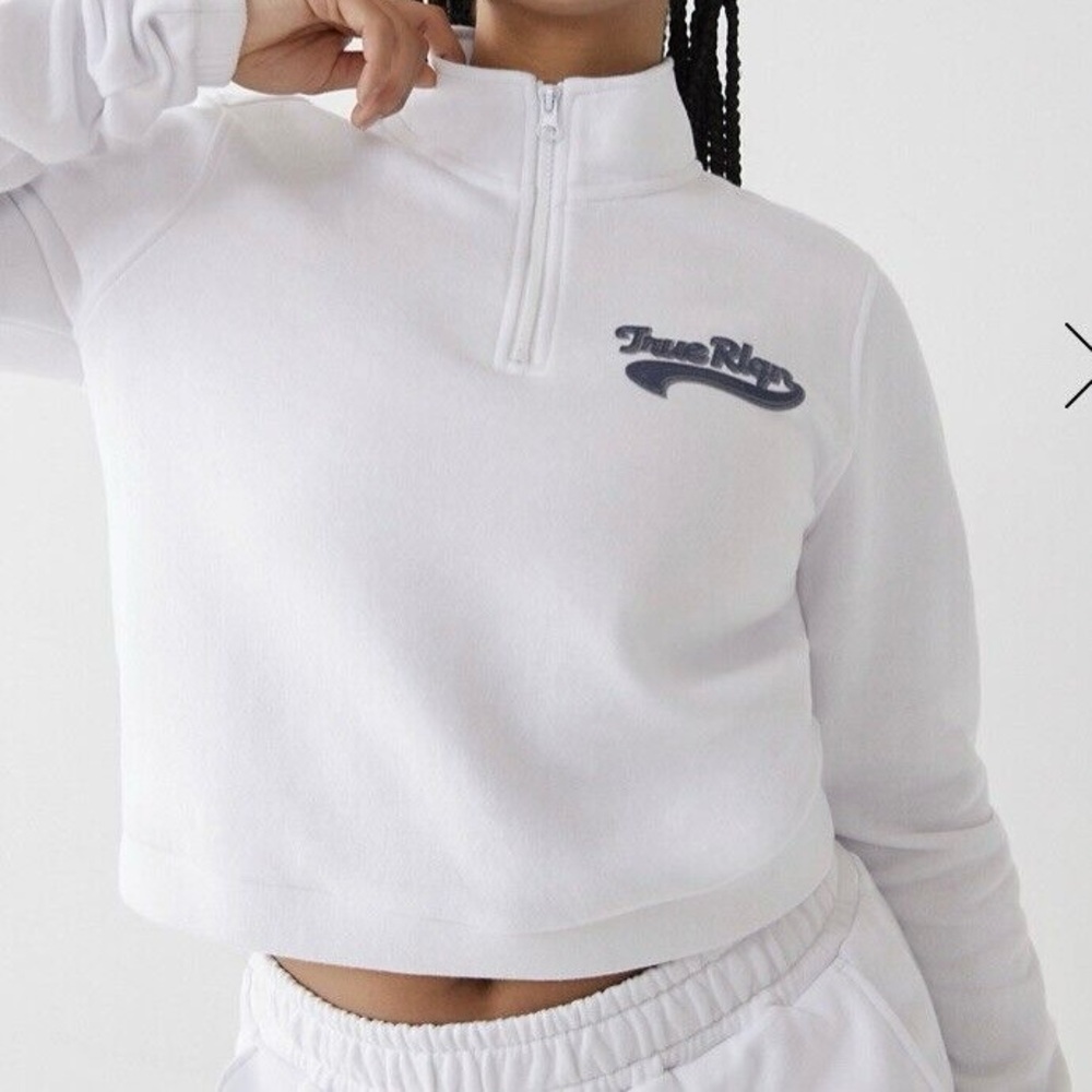 True Religion White Sweatshirt